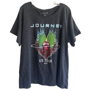 JOURNEY T-shirt Woman Oversized band concert  Tee Size‎ Large